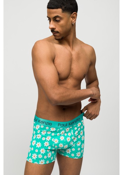 Unique Effect Desenli Erkek Boxer - Daisy