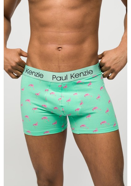 Paul Kenzie Unique Effect Desenli Erkek Boxer - Pink Birdy