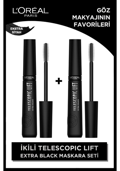 2'li Telescopic Lift Extra Black Seti