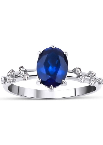 Safir Petit Pırlanta Yüzük