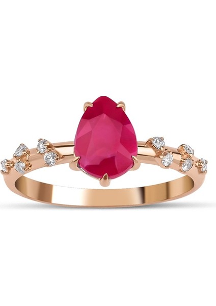 Ruby Petit Pırlanta Yüzük