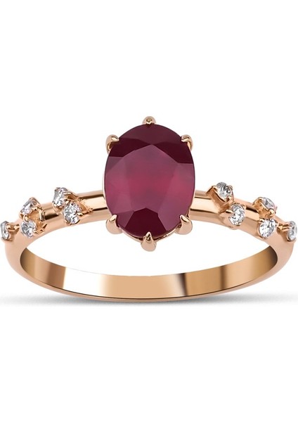 Ruby Petit Pırlanta Yüzük