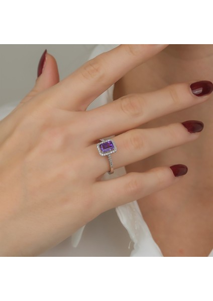 Ametist Pırlanta Yüzük fiyatları