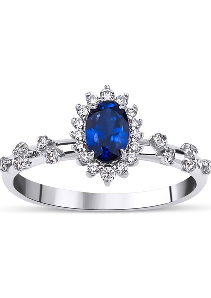 Safir Petit Pırlanta Yüzük