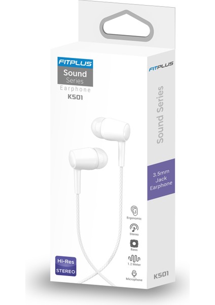 Fitplus Sound K501 Kulak Içi Kablolu Kulaklık 3.5mm fırsatları