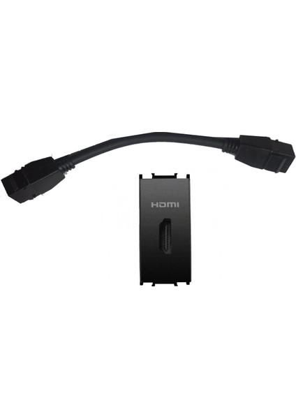 Viko Panasonic Modüler Siyah HDMI Konnektör Alt+Kapak 1m - WVTT14794BL-TR