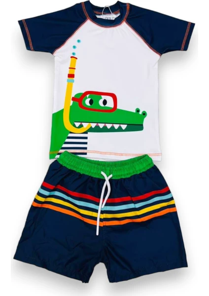 Lolli Boom Kids  Erkek Çocuk T-Shirt Şort Mayo Seti