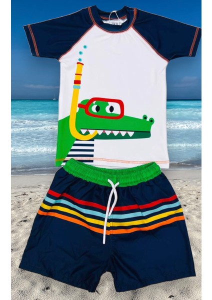 Erkek Çocuk T-Shirt Şort Mayo Seti