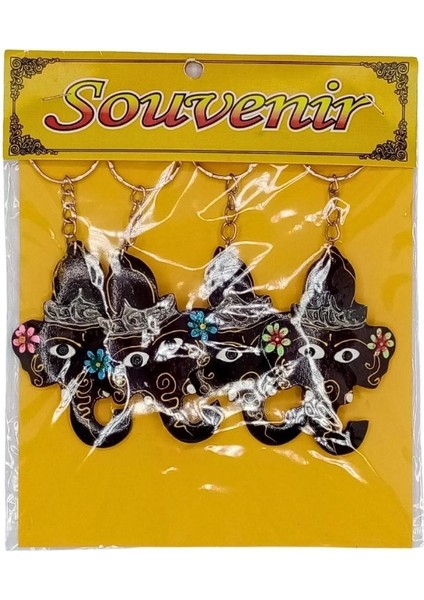 Hindistan Cevizi Fil Kafası Anahtarlık Dörtlü Paket fiyatları