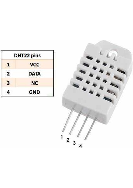 Sıcaklık ve Nem Sensörü DHT22 AM2302