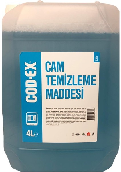 Cam Temizleme Maddesi 4 L x 4 Adet