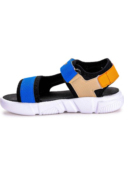 Cırtlı Yürüyüş Erkek Çocuk Sandalet 2722-27 Saks Mavi
