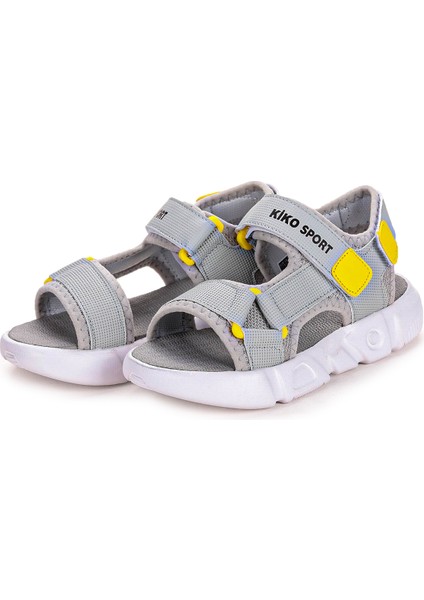 Cırtlı Yürüyüş Erkek Çocuk Sandalet 2722-27 Gri - Sarı modelleri