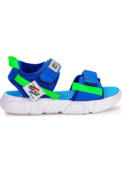 Cırtlı Yürüyüş Kız/erkek Çocuk Sandalet 200 Saks Mavi