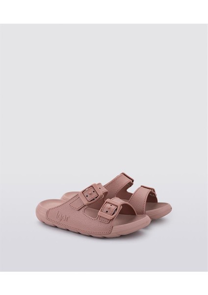 S10312 Kai Igor Marka Unisex Çocuk Terlik Pudra
