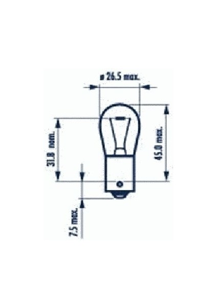 Cı 17638 12V 21W 1141 Sarı Y.t. Ampul