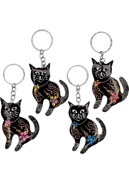 Hindistan Cevizi Kedi Anahtarlık Dörtlü Paket fiyatları