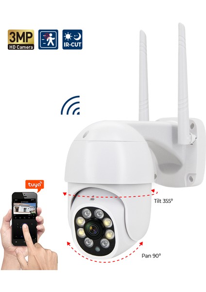 Cmr-13 Kablosuz Wifi Kamera, 1080P Hd Gece Görüşlü Hareketli Dış Mekan Güvenlik Kamerası fiyatları