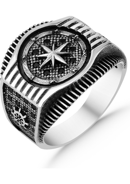 Siyah Zirkon Taşlı 925 Ayar Gümüş Yüzük fiyatları