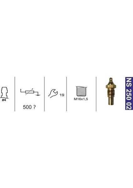 Hararet Müşiri M16X1,5 Hıtachı FH-220 , Iş Makinası - NS25002