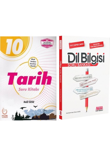 10. Sınıf Tarih ve Dil Bilgisi Soru Bankası Seti 2 Kitap