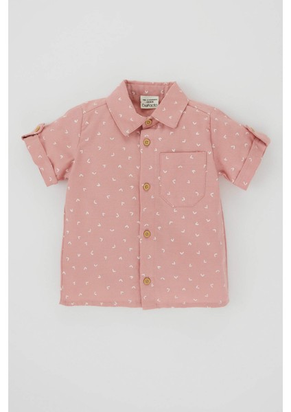 Erkek Bebek Poplin Kısa Kollu Gömlek A8337A523SM