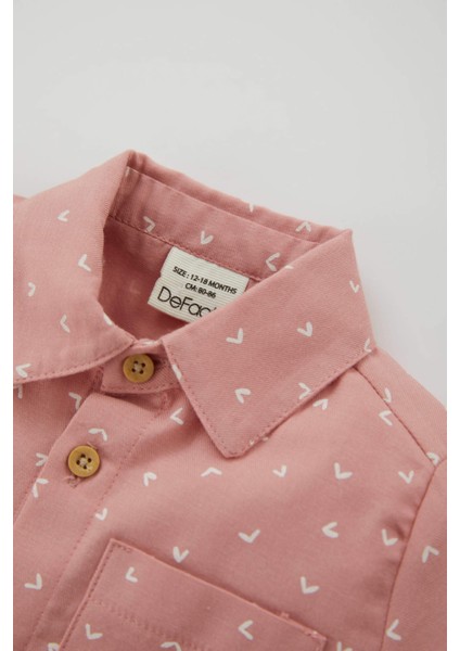 Erkek Bebek Poplin Kısa Kollu Gömlek A8337A523SM
