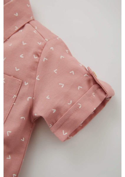 Erkek Bebek Poplin Kısa Kollu Gömlek A8337A523SM