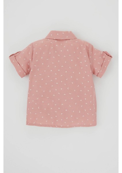 Erkek Bebek Poplin Kısa Kollu Gömlek A8337A523SM