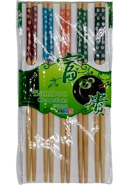 Çin Bambu Chopsticks Desenli 5 Adet fiyatları