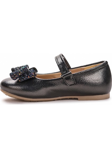 Cırtlı Fiyonklu Kız Çocuk Babet Ayakkabı Ege 200 Vakko Platin indirimleri