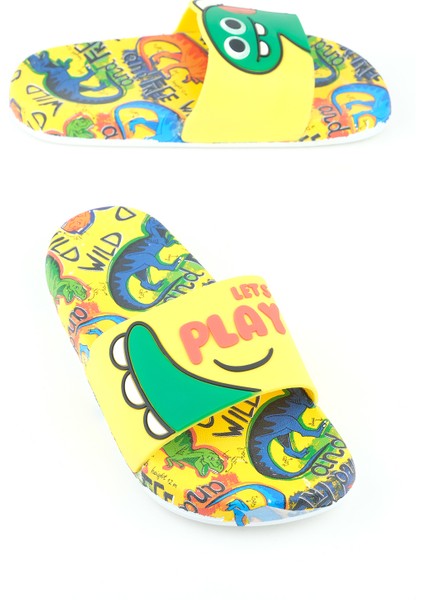 Yazlık Erkek Çocuk Islak Zemine Uygun Terlik