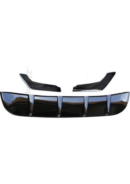 Honda City Difüzör ve Flap Seti Piano Black 2020+