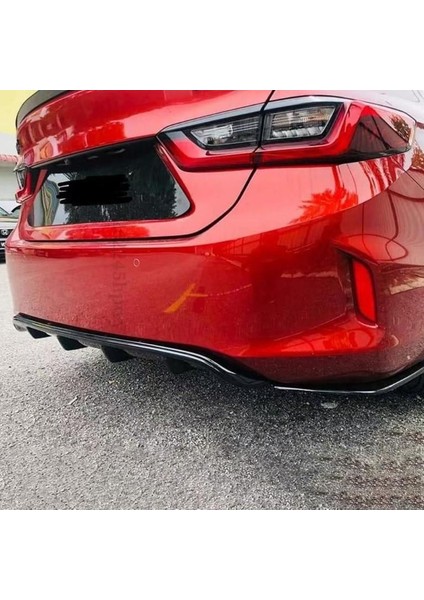 Honda City Difüzör ve Flap Seti Piano Black 2020+ modelleri
