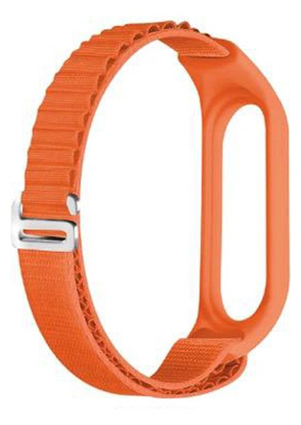 Xiaomi Mi Band 6 Kordon Ayarlanabilir Kademeli Naylon Sc4 Turuncu