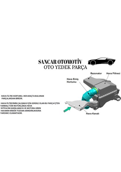 Hava Filtre Hortumu Accord V6 1998-2002 Üst 17228-P8A-A01