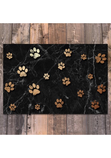 Vinil Kaymaz Tabanlı Keçe Baskılı Evcil Hayvan Pet Mama Paspası 30x45 fiyatları