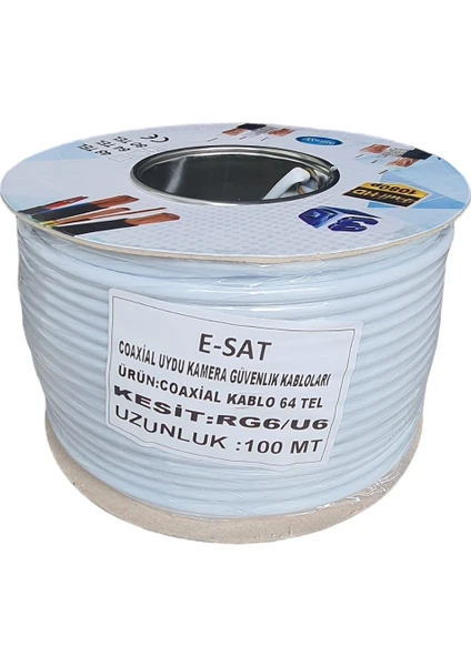 E-Sat Rg6 U6  64 Tel Anten Kablosu