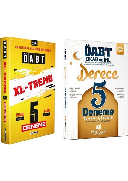 ÖABT Xl-Trend Deneme Derece 5 Deneme