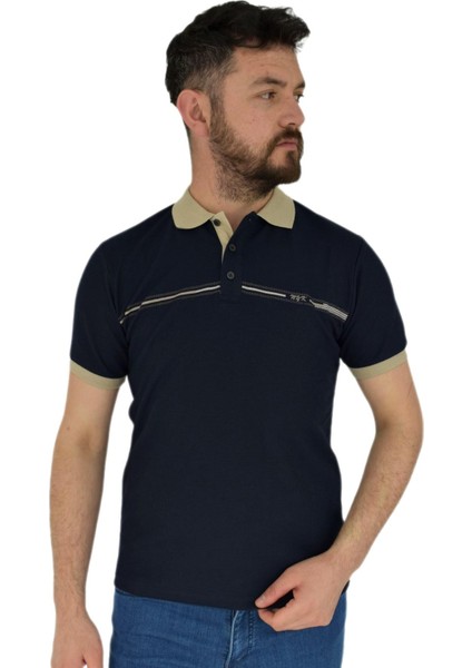 Erkek Polo Yaka Tişört Waffle 2369 BGL-ST02792