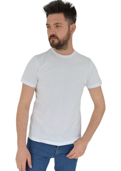 Erkek Sıfır Yaka Tişört Penye BGL-ST02799