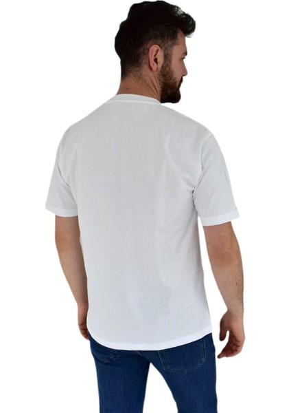 Erkek Baskılı Oversize Tişört 2379 BGL-ST02804