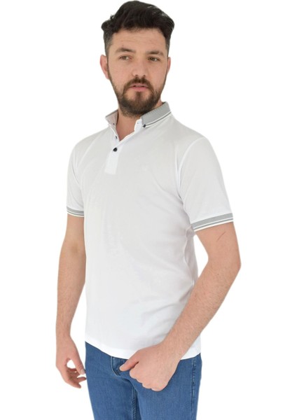 Erkek Büyük Beden Polo Yaka Tişört Kagi 2355 BGL-ST02819