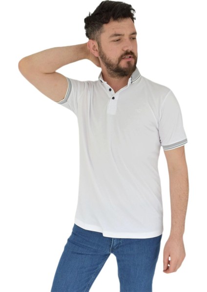 Erkek Büyük Beden Polo Yaka Tişört Kagi 2355 BGL-ST02819