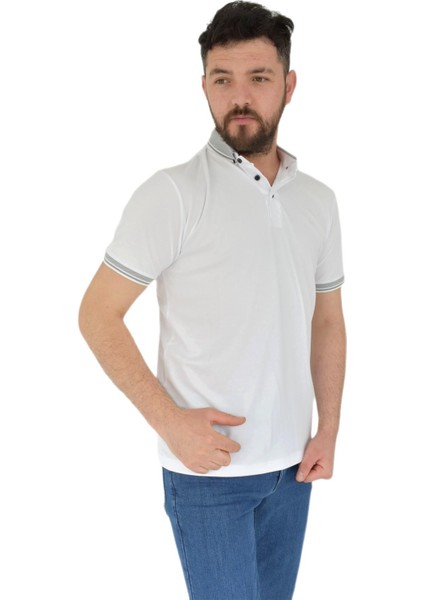 Erkek Büyük Beden Polo Yaka Tişört Kagi 2355 BGL-ST02819