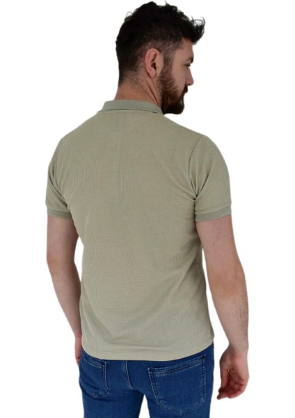 Erkek Polo Yaka Tişört Waffle BGL-ST01941
