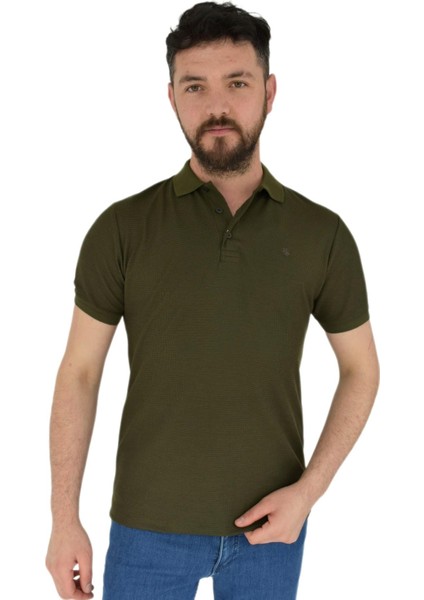 Erkek Polo Yaka Tişört Waffle BGL-ST01941
