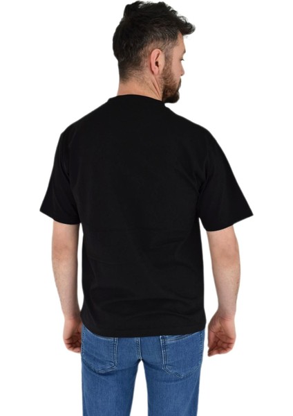 Erkek Baskılı Oversize Tişört 2378 BGL-ST02802