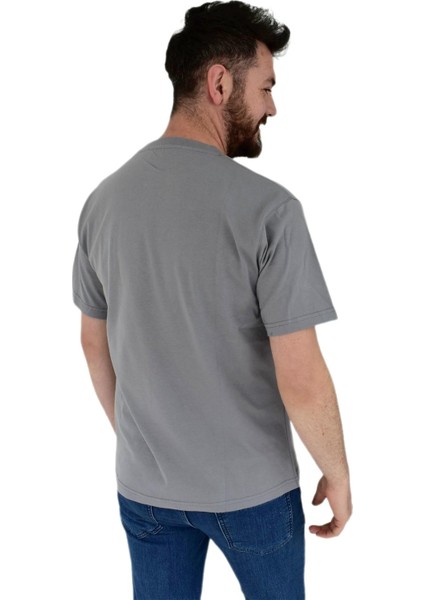 Erkek Baskılı Oversize Tişört 2380 BGL-ST02803