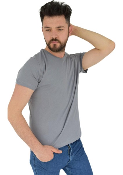 Erkek V Yaka Tişört Penye BGL-ST02801 modelleri